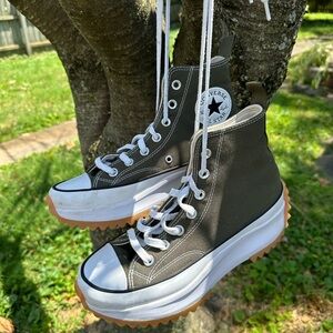 Converse Run Star Hike High Top Olive Green Sneakers